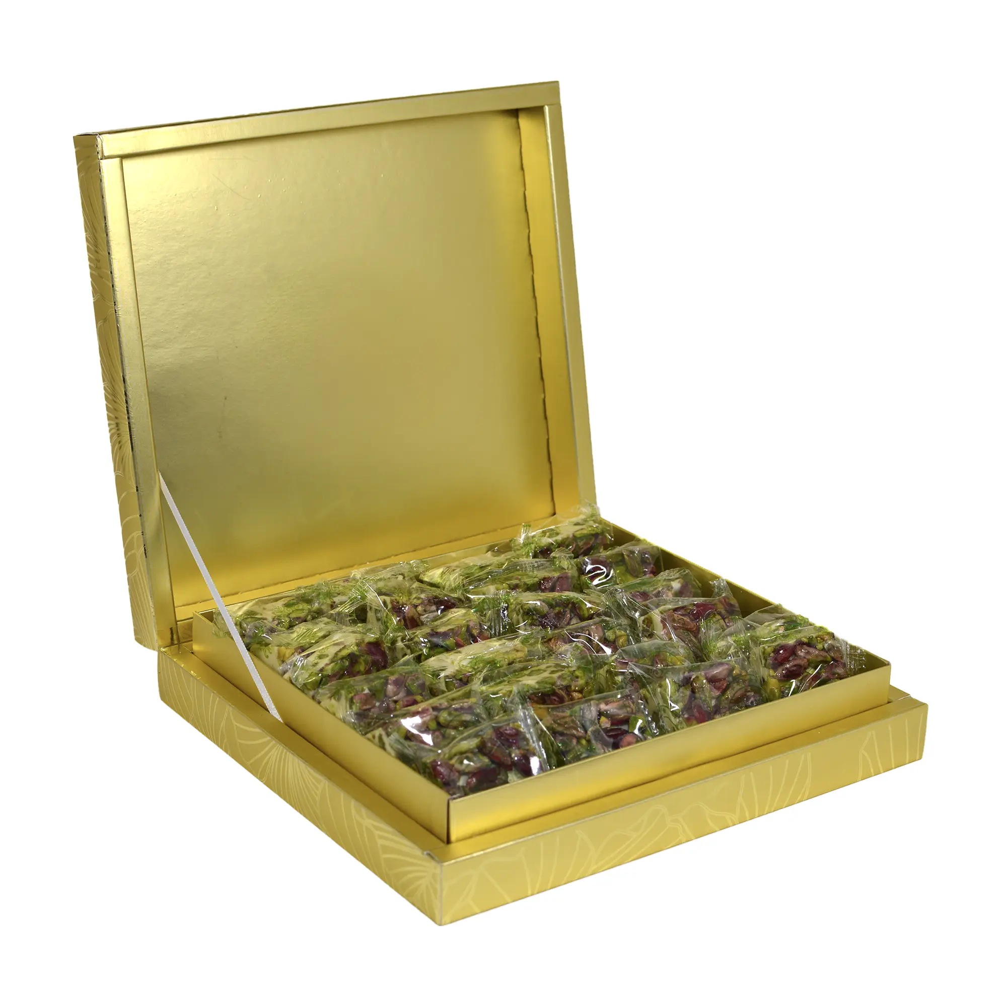 White Nougat with Pistachio One Side 04