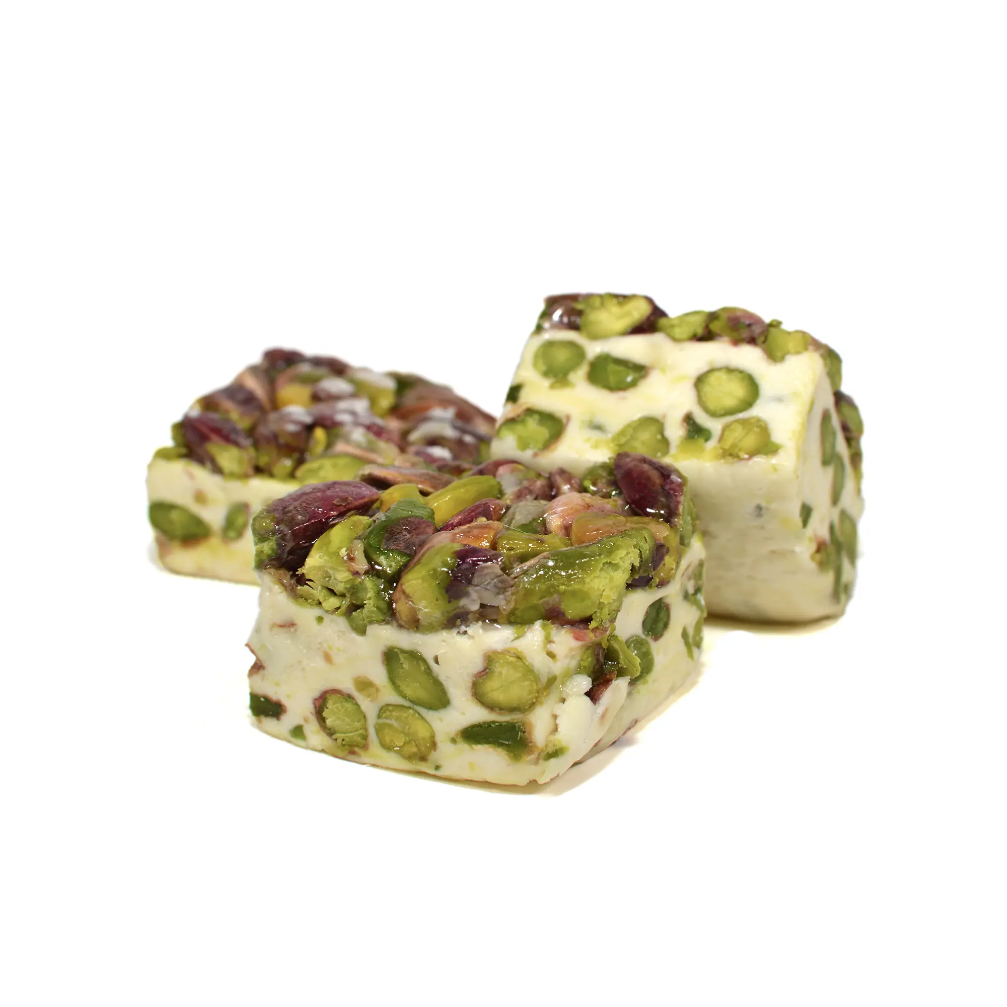 White Nougat with Pistachio One Side 02