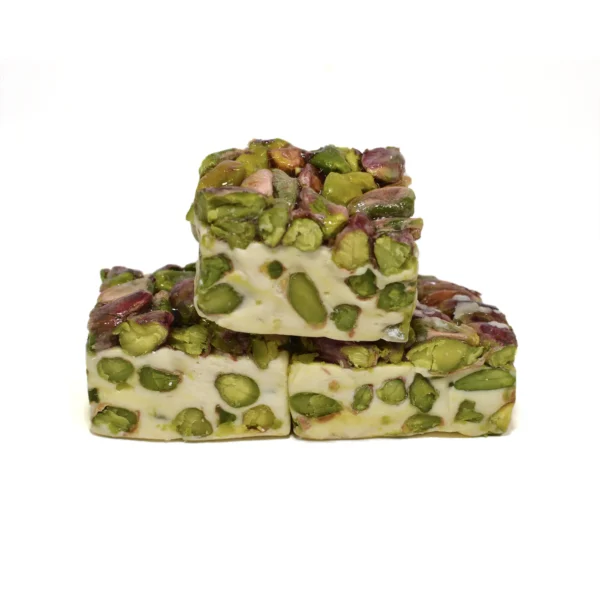 White Nougat with Pistachio One Side 03